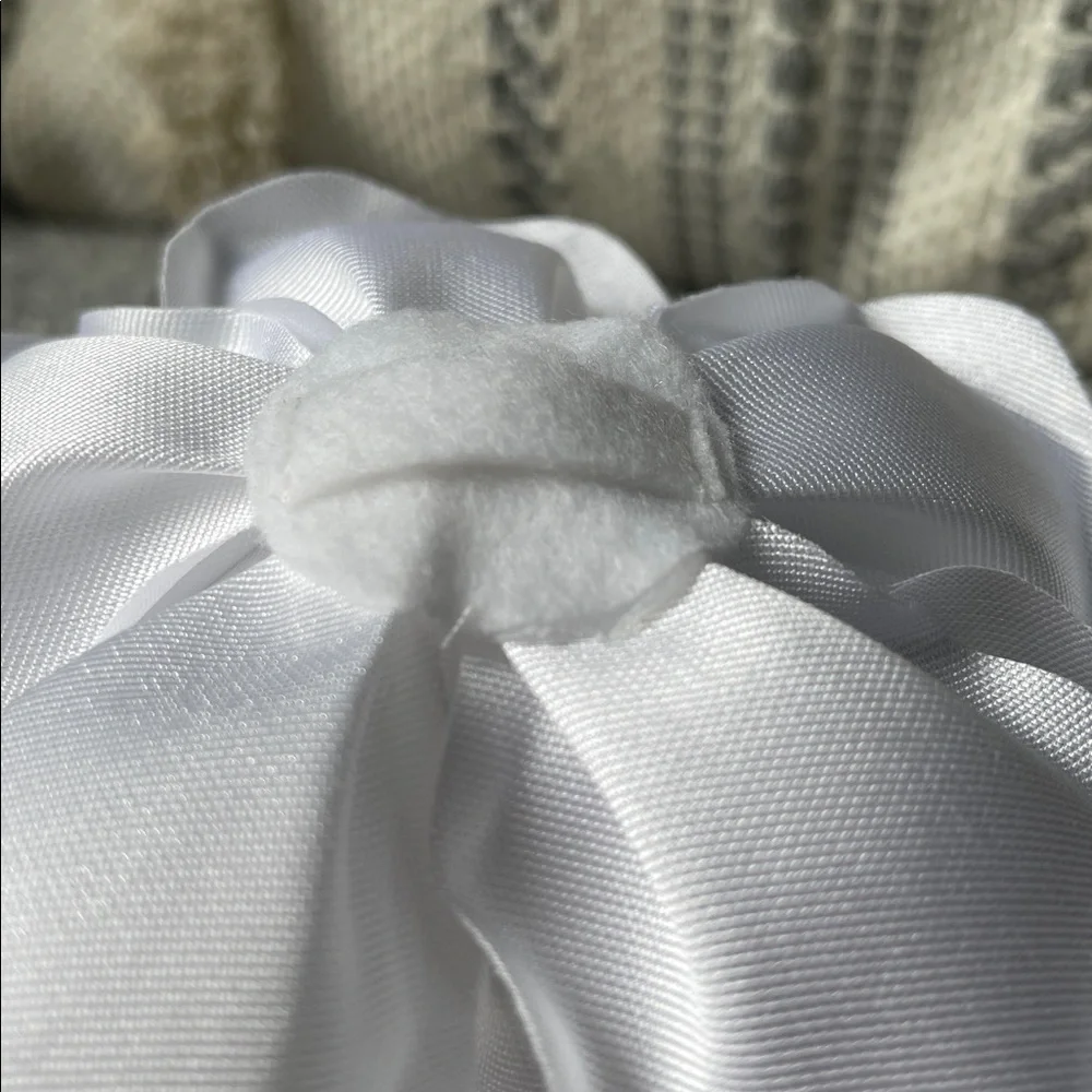 White Satin Twill Flower
